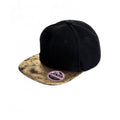Black-Gold - Front - Result Mens Bronx Glitter Snapback Cap