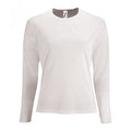 White - Front - SOLS Womens-Ladies Sporty Long Sleeve Performance T-Shirt