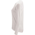 White - Side - SOLS Womens-Ladies Sporty Long Sleeve Performance T-Shirt