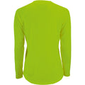 Neon Green - Back - SOLS Womens-Ladies Sporty Long Sleeve Performance T-Shirt
