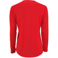 Red - Back - SOLS Womens-Ladies Sporty Long Sleeve Performance T-Shirt