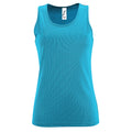 Aqua - Front - SOLS Womens-Ladies Sporty Performance Sleeveless Tank Top