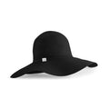Black - Front - Beechfield Womens-Ladies Marbella Sun Hat