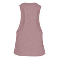 Orchid Heather - Back - Bella Womens-Ladies Racer Back Cropped Sleeveless Tank Top