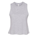 Athletic Heather - Front - Bella Womens-Ladies Racer Back Cropped Sleeveless Tank Top