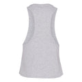 Athletic Heather - Back - Bella Womens-Ladies Racer Back Cropped Sleeveless Tank Top
