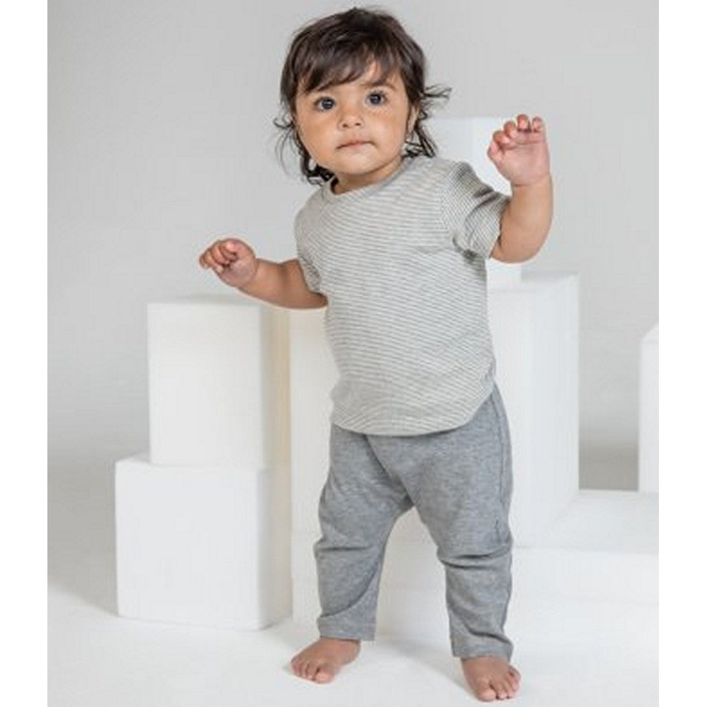 Heather Marl - Back - BabyBugz Baby Boys Leggings