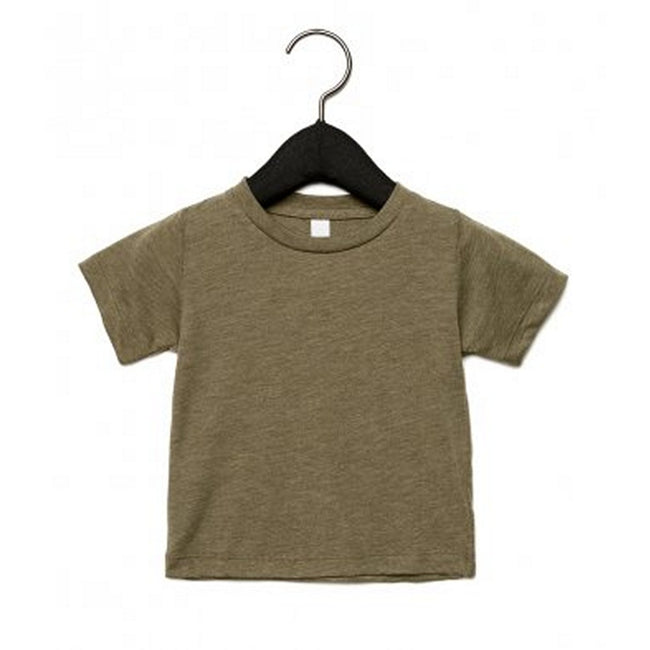 Olive Triblend - Back - Canvas Childrens Unisex Tri-Blend T-Shirt