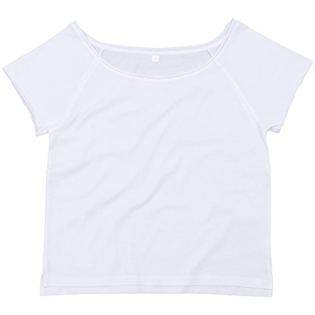 White - Front - Mantis Womens-Ladies Flash Dance T-Shirt