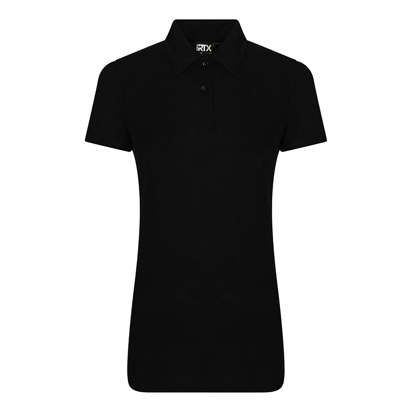 Black - Front - PRO RTX Womens-Ladies Pro Polyester Polo Shirt