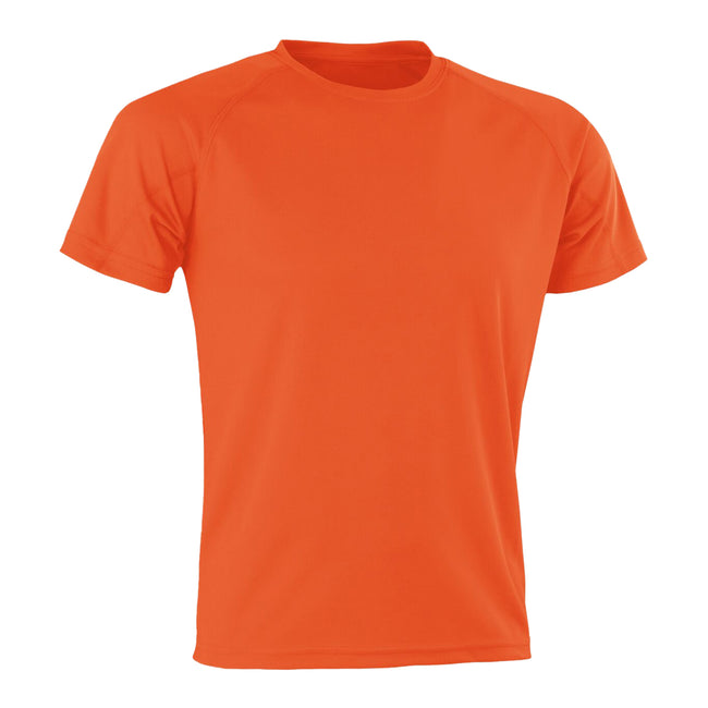 Orange - Front - Spiro Mens Aircool T-Shirt