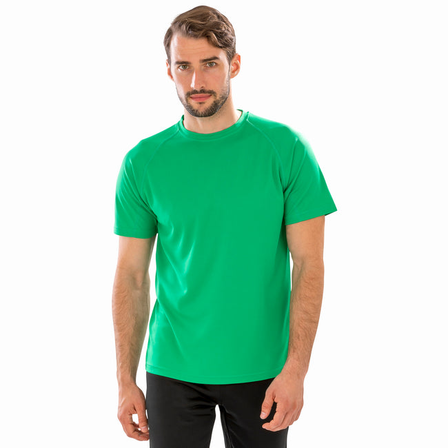 Irish Green - Back - Spiro Mens Aircool T-Shirt