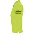 Apple Green - Side - SOLS Womens-Ladies Passion Pique Short Sleeve Polo Shirt