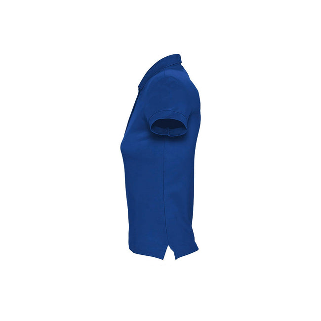 Royal Blue - Lifestyle - SOLS Womens-Ladies Passion Pique Short Sleeve Polo Shirt