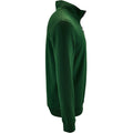 Bottle Green - Side - SOLS Mens Stan Contrast Zip Neck Sweatshirt