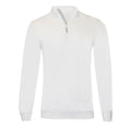 White - Front - SOLS Mens Stan Contrast Zip Neck Sweatshirt