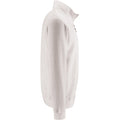 White - Side - SOLS Mens Stan Contrast Zip Neck Sweatshirt