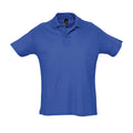 Royal Blue - Front - SOLS Mens Summer II Pique Short Sleeve Polo Shirt