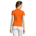 Orange - Lifestyle - SOLS Womens-Ladies People Pique Short-Sleeved Polo Shirt