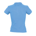 Sky Blue - Pack Shot - SOLS Womens-Ladies People Pique Short-Sleeved Polo Shirt