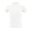 White - Pack Shot - SOLS Womens-Ladies People Pique Short-Sleeved Polo Shirt
