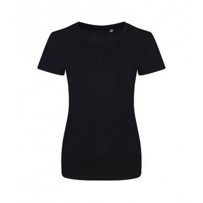 Jet Black - Front - Ecologie Womens-Ladies Organic Cascades T-Shirt