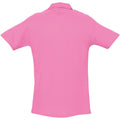 Orchid Pink - Back - SOLS Mens Spring II Short Sleeve Heavyweight Polo Shirt