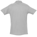 Grey Marl - Back - SOLS Mens Spring II Short Sleeve Heavyweight Polo Shirt