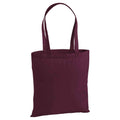 Burgundy - Front - Westford Mill Premium Cotton Tote Bag