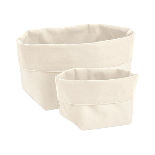 Natural - Front - Westford Mill Reversible Canvas Organiser