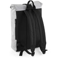 Silver Reflective - Back - BagBase Reflective Roll Top Backpack