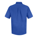 Royal Blue - Back - Premier Mens Short Sleeve Poplin Shirt