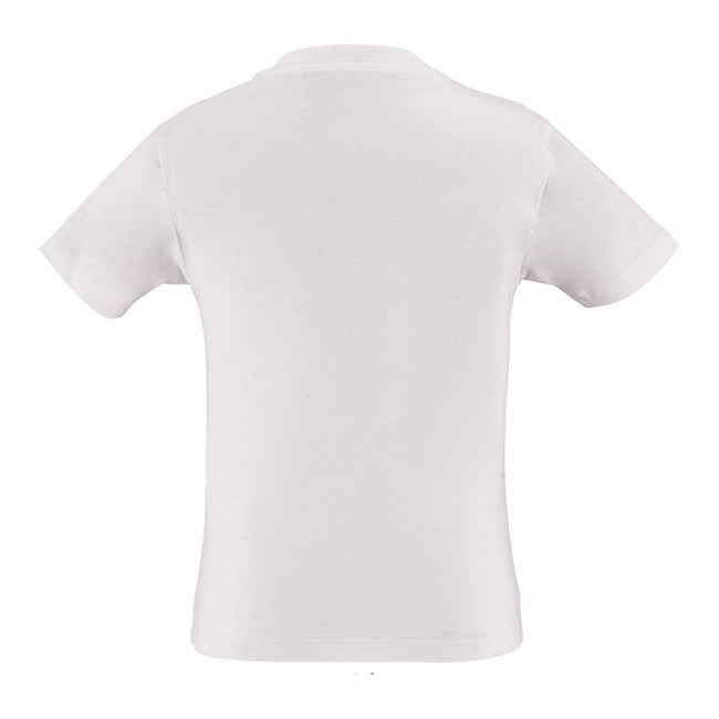 White - Back - SOLS Childrens Kids Milo Organic T-Shirt
