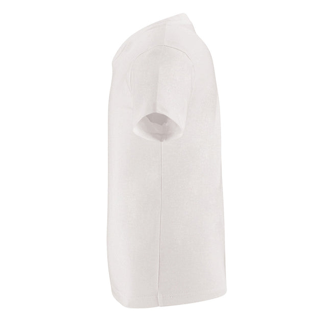 White - Side - SOLS Childrens Kids Milo Organic T-Shirt