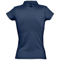 French Navy - Back - SOLS Womens-Ladies Prescott Short Sleeve Jersey Polo Shirt