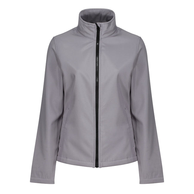 Rock Grey-Black - Front - Regatta Standout Womens-Ladies Ablaze Printable Soft Shell Jacket