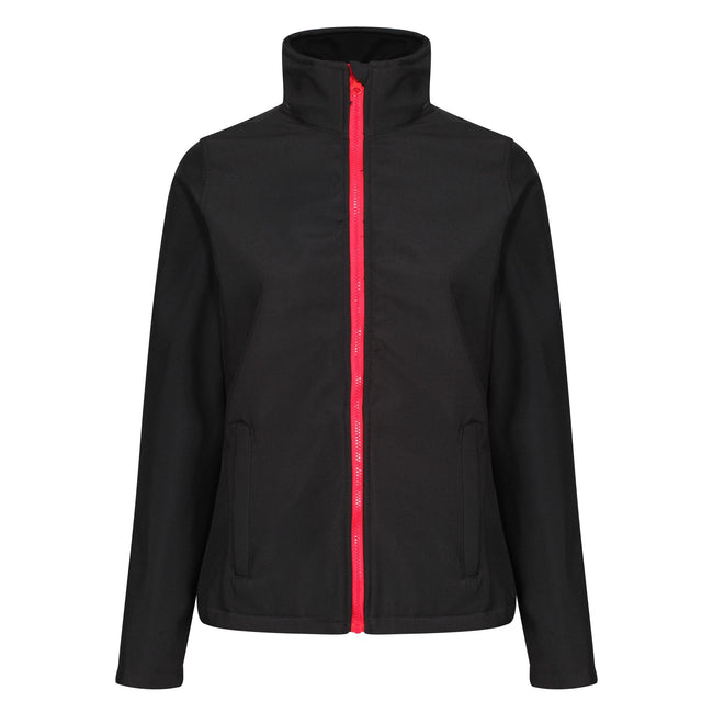 Black-Classic Red - Front - Regatta Standout Womens-Ladies Ablaze Printable Soft Shell Jacket