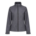 Seal Grey-Black - Front - Regatta Standout Womens-Ladies Ablaze Printable Soft Shell Jacket