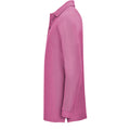 Flash Pink - Side - SOLS Mens Winter II Long Sleeve Pique Cotton Polo Shirt