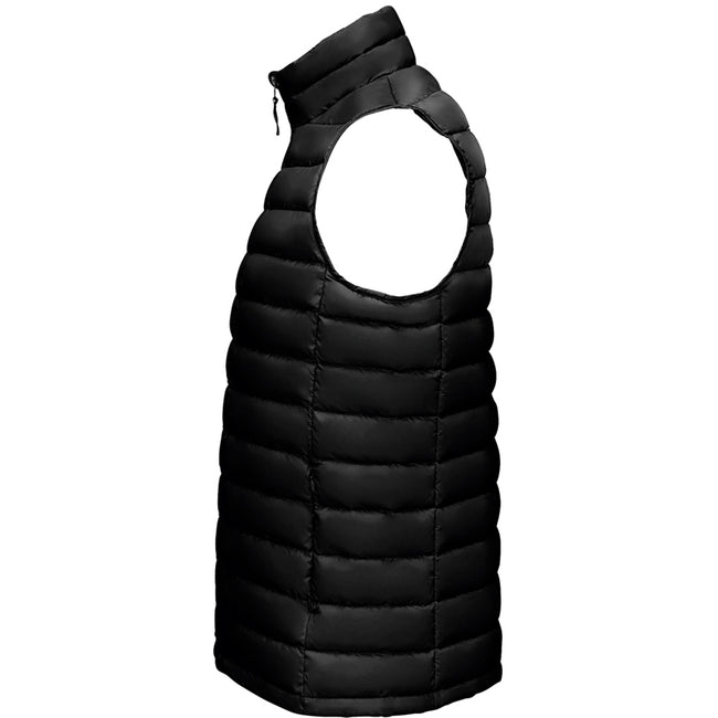 Black - Side - SOLS Mens Wilson Lightweight Padded Bodywarmer