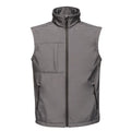 Seal Grey-Black - Front - Regatta Mens Octagon II Printable Soft Shell Bodywarmer