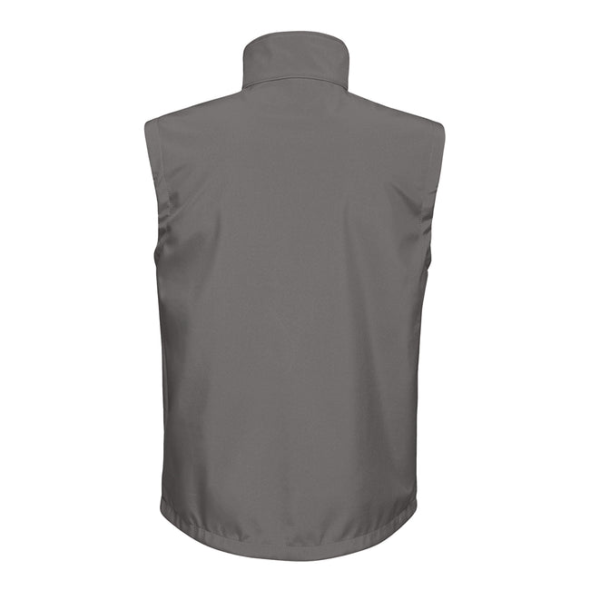 Seal Grey-Black - Back - Regatta Mens Octagon II Printable Soft Shell Bodywarmer