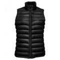 Black - Front - SOLS Womens-Ladies Wilson Lightweight Padded Bodywarmer