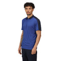 New Royal-Navy - Side - Regatta Contrast Coolweave Pique Polo Shirt