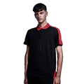 Black-Classic Red - Side - Regatta Contrast Coolweave Pique Polo Shirt