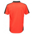 Classic Red-Black - Back - Regatta Contrast Coolweave Pique Polo Shirt