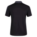 Black-Seal Grey - Back - Regatta Contrast Coolweave Pique Polo Shirt
