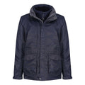 Navy-Navy - Front - Regatta Mens Benson III 3-in-1 Breathable Jacket