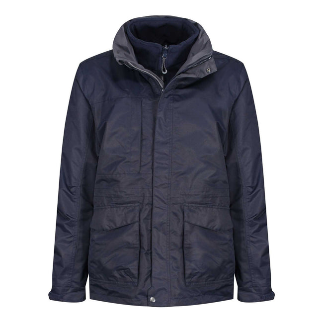 Navy-Navy - Front - Regatta Mens Benson III 3-in-1 Breathable Jacket