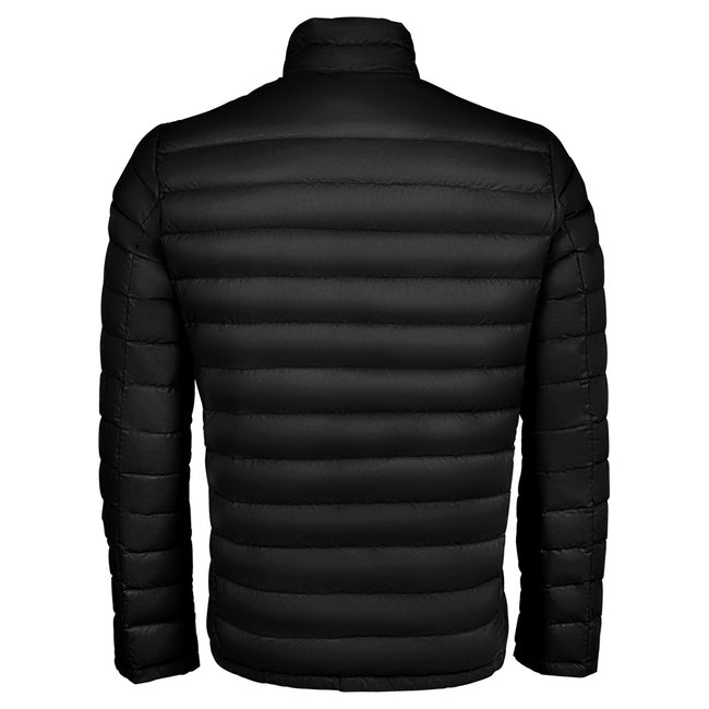 Black - Back - SOLS Mens Wilson Lightweight Padded Jacket